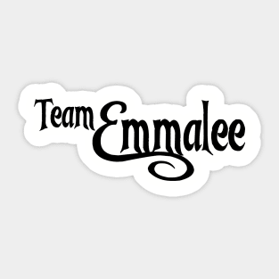 Team Emmalee Black Logo Sticker